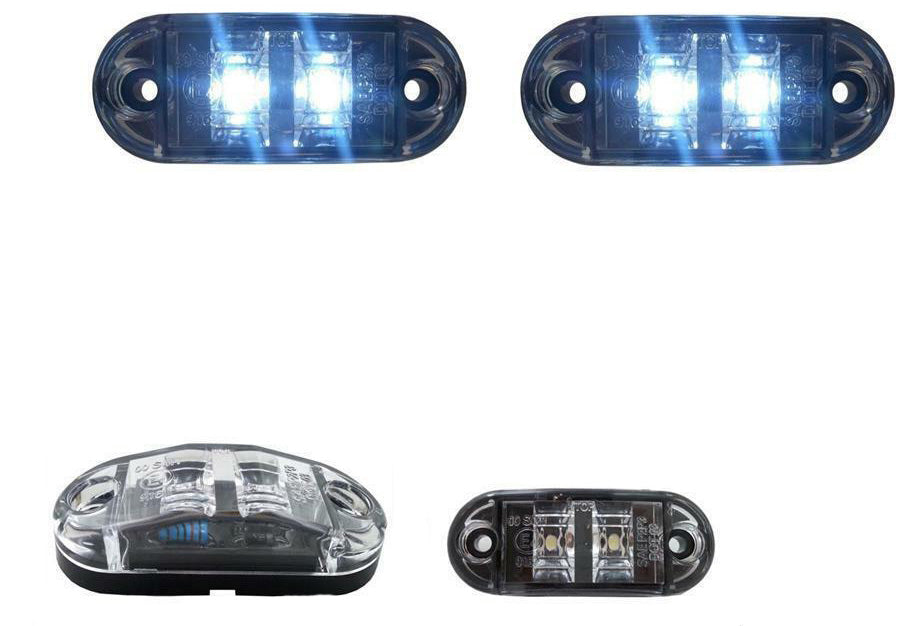 1 Брой 12V Бял Led Лед Диоден Маркер Габарит Токос - За Бусове Камиони Ремаркета