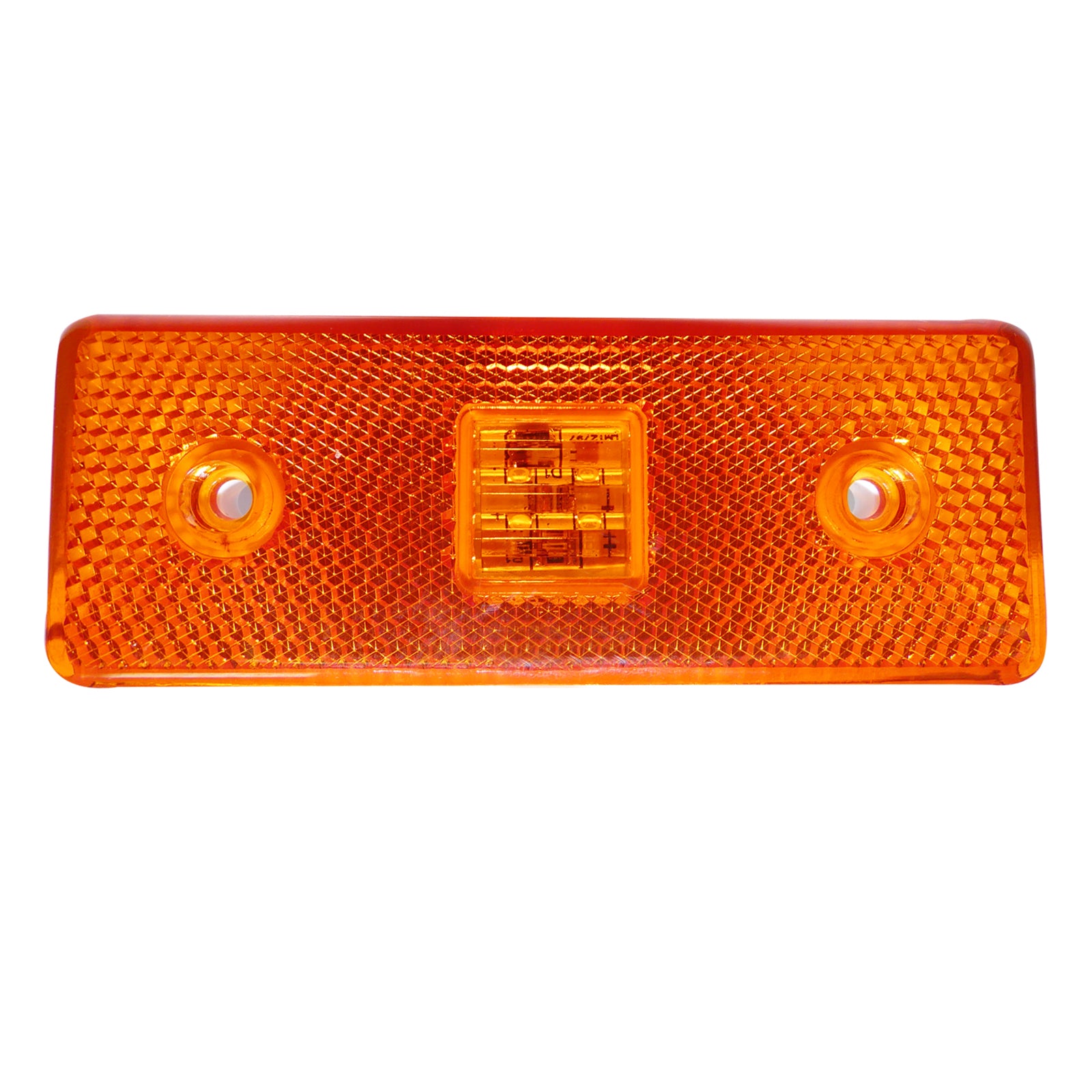 12V Диоден 4 LED ЛЕД Маркер габарит токос светлина за камиони бус ван ремарке каравана - 110 мм х 40 мм - оранжев