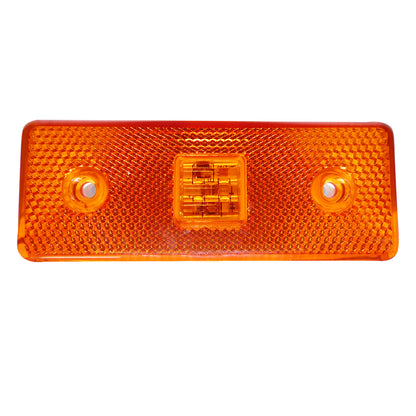 12V Диоден 4 LED ЛЕД Маркер габарит токос светлина за камиони бус ван ремарке каравана - 110 мм х 40 мм - оранжев