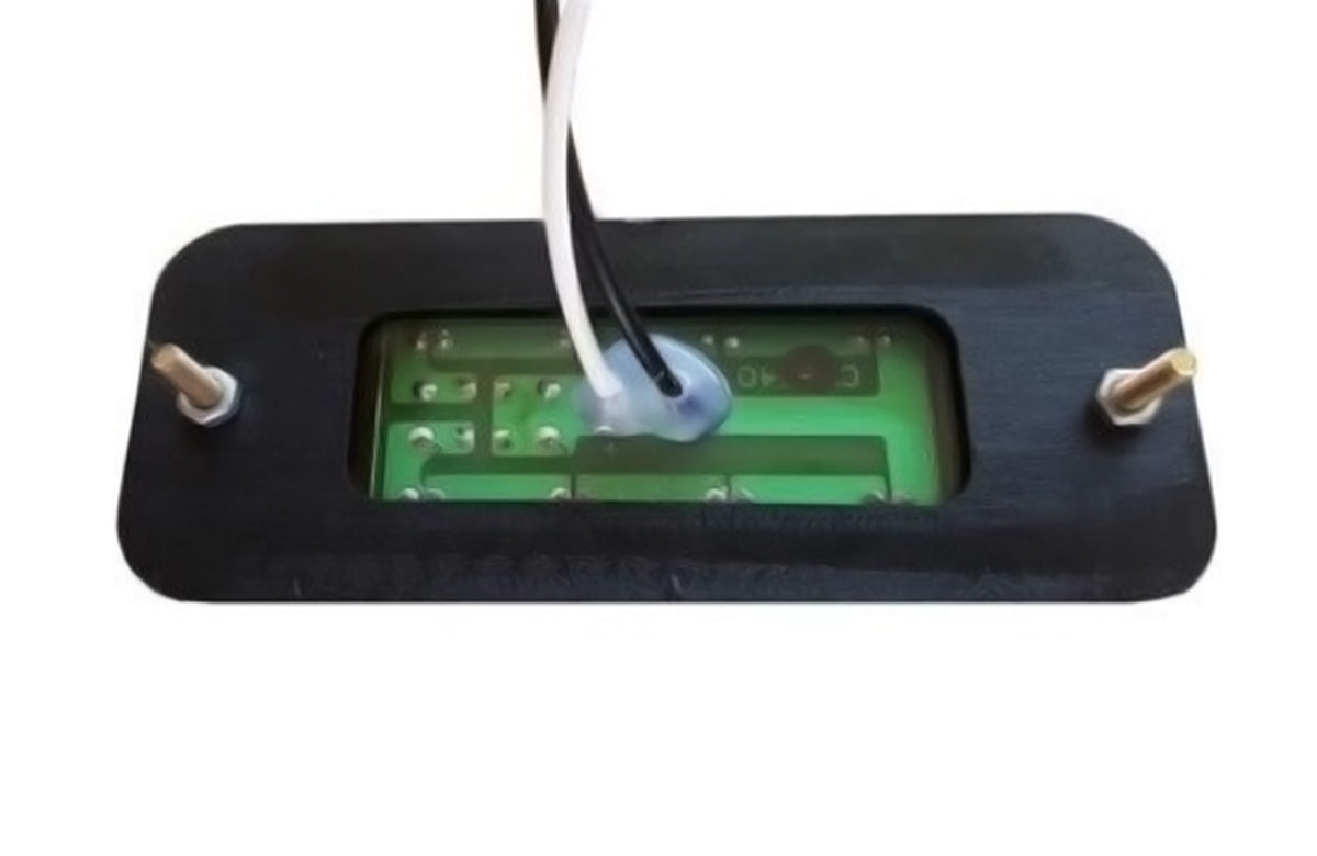 1бр - 12V/24V БЯЛ - 8 LED диоден преден маркер / токос - габаритна светлина за камиони, тирове и ремаркета - 100мм х 40мм
