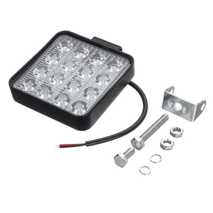 48W ЛЕД 12V 24V LED Диоден Халоген Фар Прожектор Задна Светлина Диодна Лампа