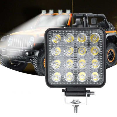 48W Разпръсната Светлина FLOOD ЛЕД 12V 24V LED Диоден Халоген Фар Прожектор Задна Светлина Диодна Лампа