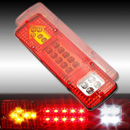Комплект LED стопове, стоп светлина с мигач, задна светлина, 12v за камион бус ТИР, ремарке, каравана 29 x 8 cm