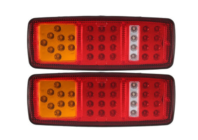 Комплект ЛЕД LED стопове с мигач, стоп светлини, задна светлина 24V за камион бус ТИР, ремарке 28 x 11 cm