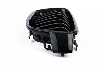 Бъбреци Единични Решетки За БМВ BMW F30 F31 Черен Гланц Лак М3 2012+