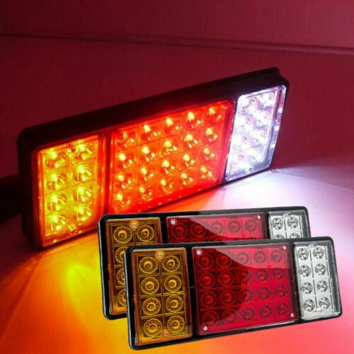 Комплект LED ЛЕД Диодни Стопове, Стоп, Задни светлини с 4 Функции, 12V, 31,5 cm x 13,5 cm Подходящ за ремаркета, каравани, селскостопански превозни средства и др