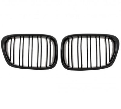 Двойни Бъбреци Решетки За БМВ BMW E39 1995г.-2003г. Черен Гланц Лак