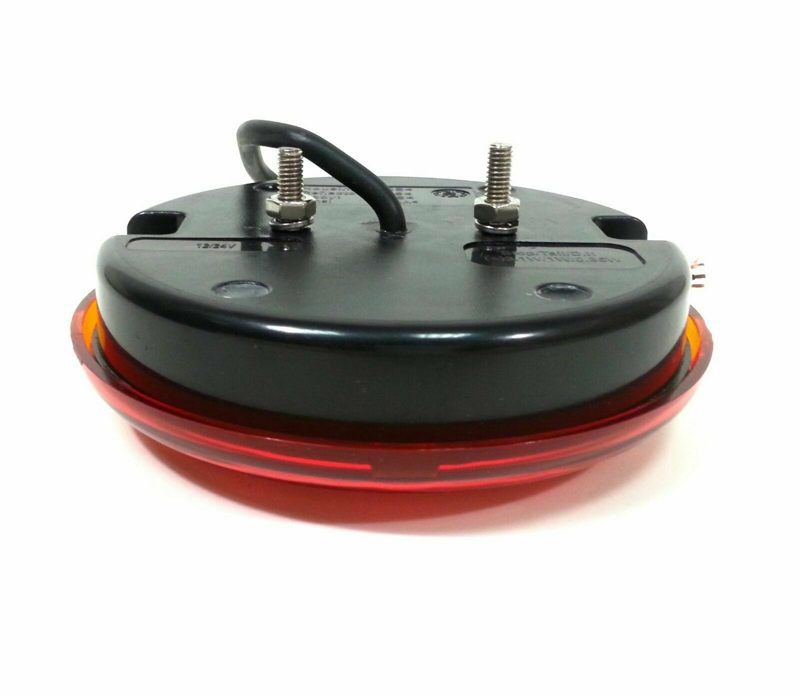 Комплект 2 Броя LED Лед Диоден Стоп Тип Хамбургер, Slim, Ø14cm, 12V-24V, За Камион, Ремарке, Бус , Каравана, Кемпер