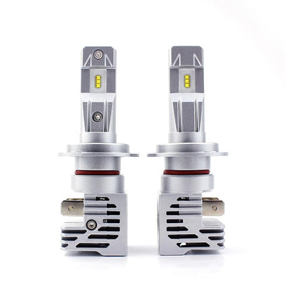 Комплект Умалени Мини Лед Led Диодни Крушки М3 H7 Х7 12V 24V 50W 5000lm за Трактори Мотоциклети Мотори Автомобили
