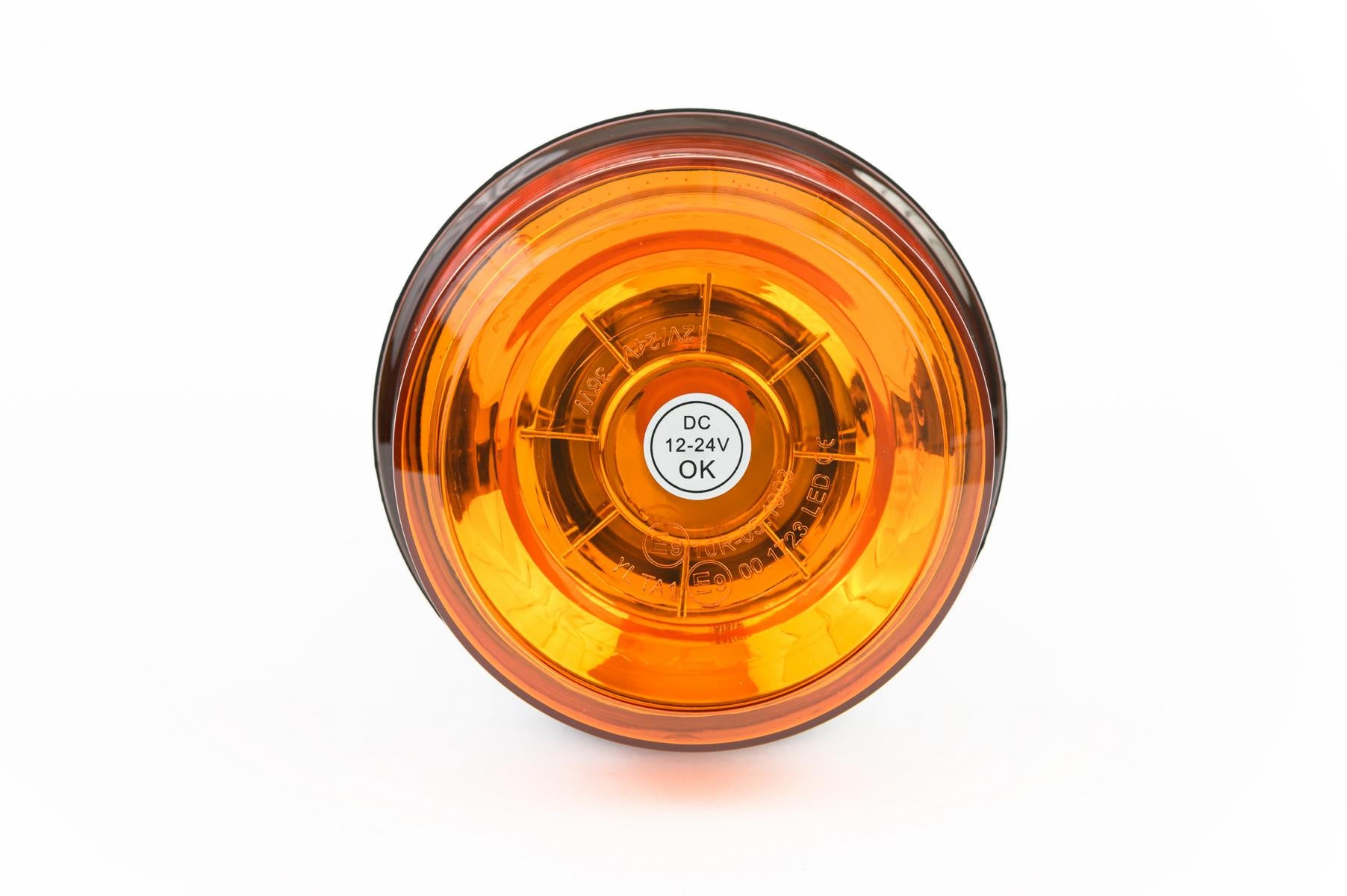 LED Лед Диодна Аварийна Сигнална Лампа Маяк Буркан 12/24V , Блиц, Slim, E-Mark, 12 SMD