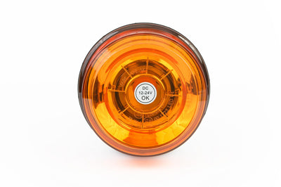 LED Лед Диодна Аварийна Сигнална Лампа Маяк Буркан 12/24V , Блиц, Slim, E-Mark, 12 SMD