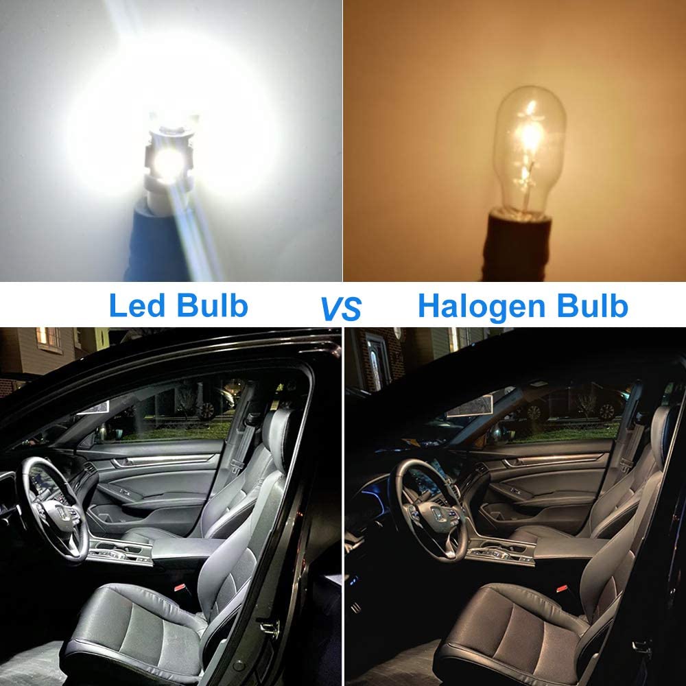 LED Лед Диодни Крушки За Габарит, Т10 W5W, 5 SMD, 12V, Бяла Светлина