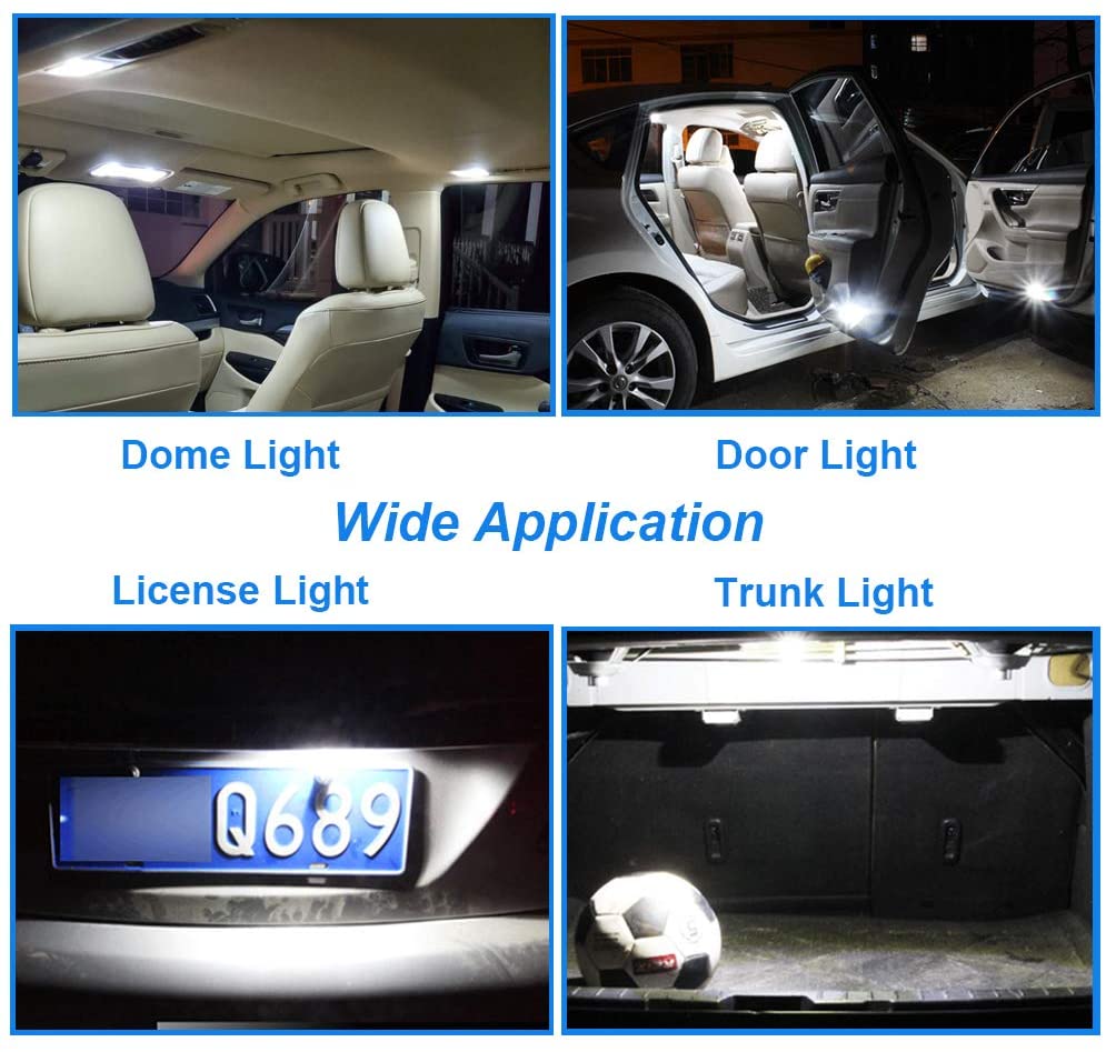 LED Лед Диодни Крушки За Габарит, Т10 W5W, 5 SMD, 12V, Бяла Светлина