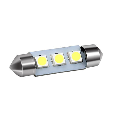 LED Лед Диодни Крушки, C5W, 3 Smd, 36mm, 12V, Бяла Светлина