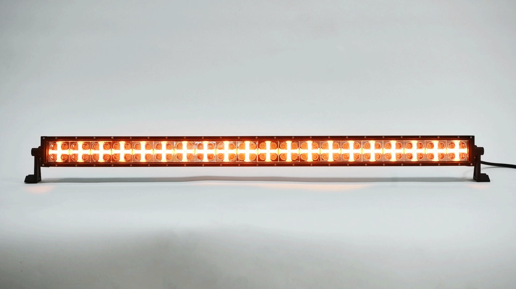 100 См Led Bar Лед Диоден Бар Прожектор Бяла и Оранжева, Жълта Светлина, Блиц, Флаш, CROSS DRL 240W 12V 24V