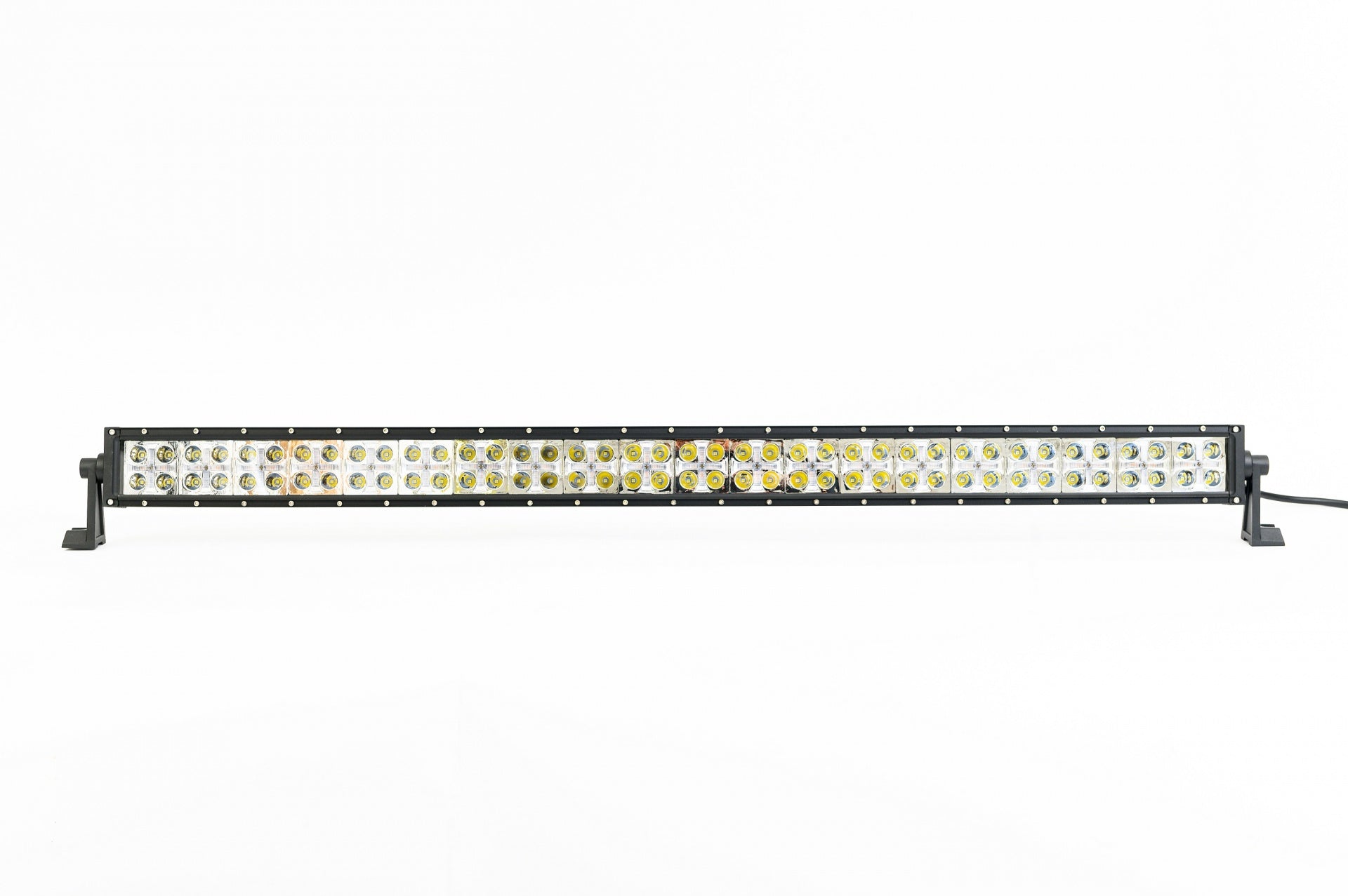 100 См Led Bar Лед Диоден Бар Прожектор Бяла и Оранжева, Жълта Светлина, Блиц, Флаш, CROSS DRL 240W 12V 24V