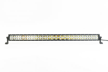 100 См Led Bar Лед Диоден Бар Прожектор Бяла и Оранжева, Жълта Светлина, Блиц, Флаш, CROSS DRL 240W 12V 24V