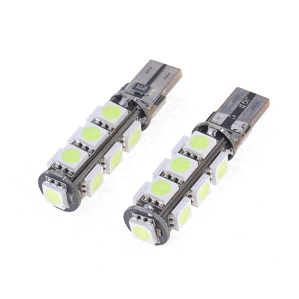 LED Лед Диодни Крушки За Габарит, Т10 W5W, 13 SMD, 12V, 5 Цвята Светлина, Canbus - Error free , Без грешки