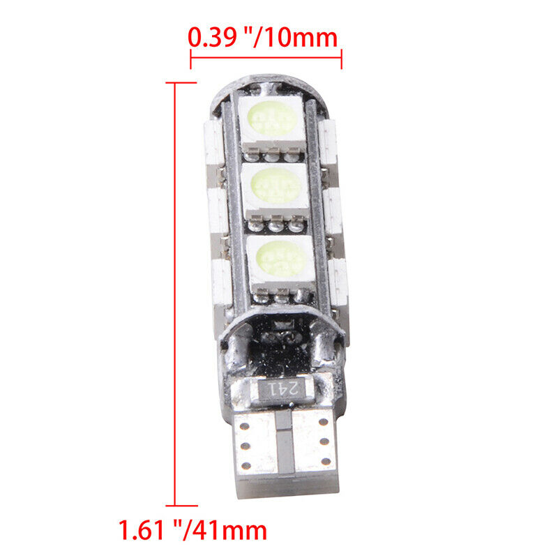 LED Лед Диодни Крушки За Габарит, Т10 W5W, 13 SMD, 12V, 5 Цвята Светлина, Canbus - Error free , Без грешки