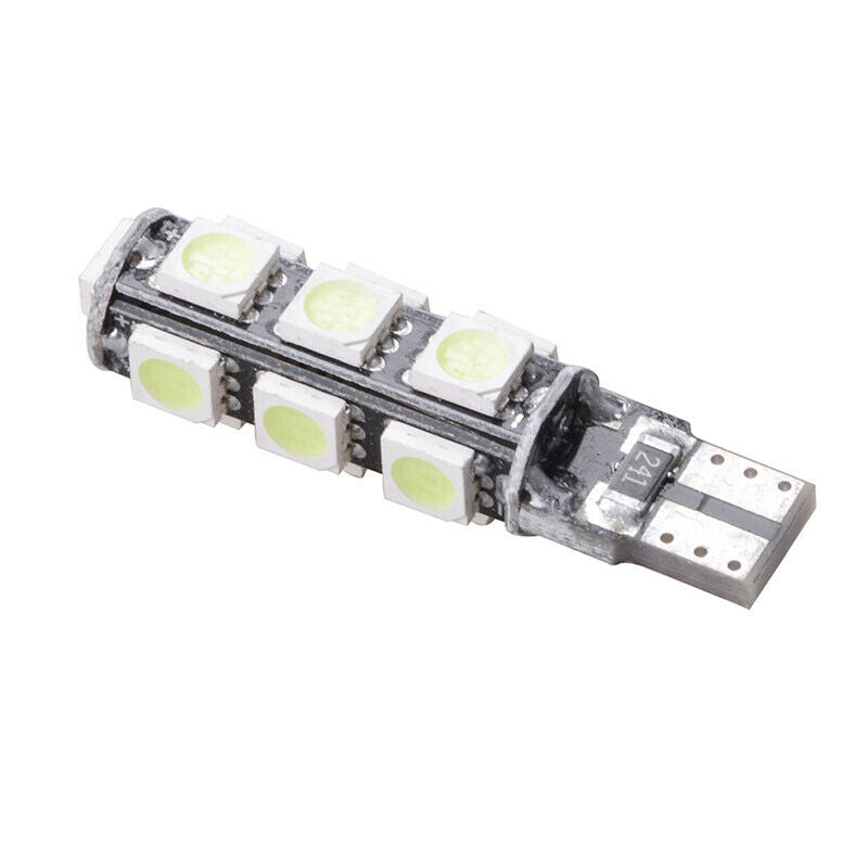 LED Лед Диодни Крушки За Габарит, Т10 W5W, 13 SMD, 12V, Оранжева, Жълта, Canbus - Error free , Без грешки