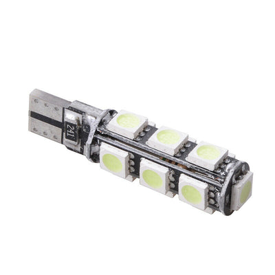 LED Лед Диодни Крушки За Габарит, Т10 W5W, 13 SMD, 12V, Оранжева, Жълта, Canbus - Error free , Без грешки