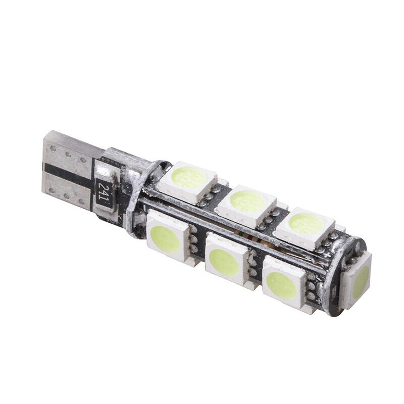 LED Лед Диодни Крушки За Габарит, Т10 W5W, 13 SMD, 12V, Зелена, Canbus - Error free , Без грешки