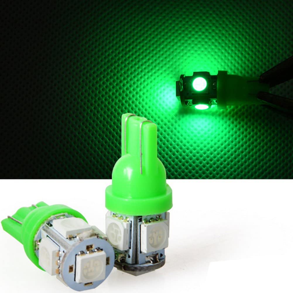 LED Лед Диодни Крушки За Габарит, Т10 W5W, 5 SMD, 12V, 6 Цвята Светлина