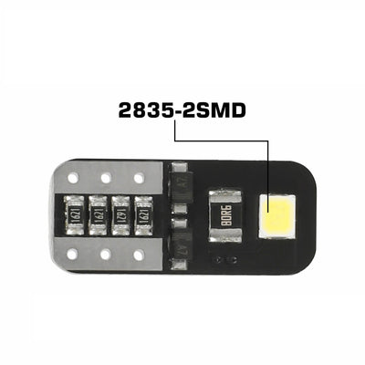 Лед Крушки За Габарит, Т10 W5W LED 2 SMD, 12V, Canbus, Бяла Светлина