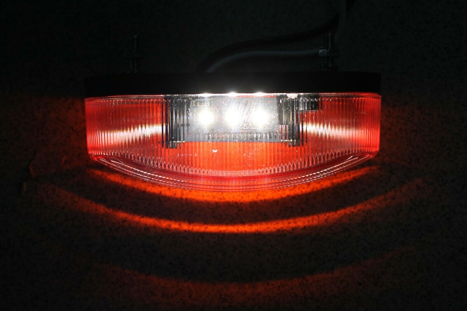 Комплект 2 Броя LED Диодни Светлини, Вертикален, Висящ Монтаж , Предна, Задна, ЛЕД Лампа, Бяло, Червено, 6 Диода, 12V/24V E-Mark