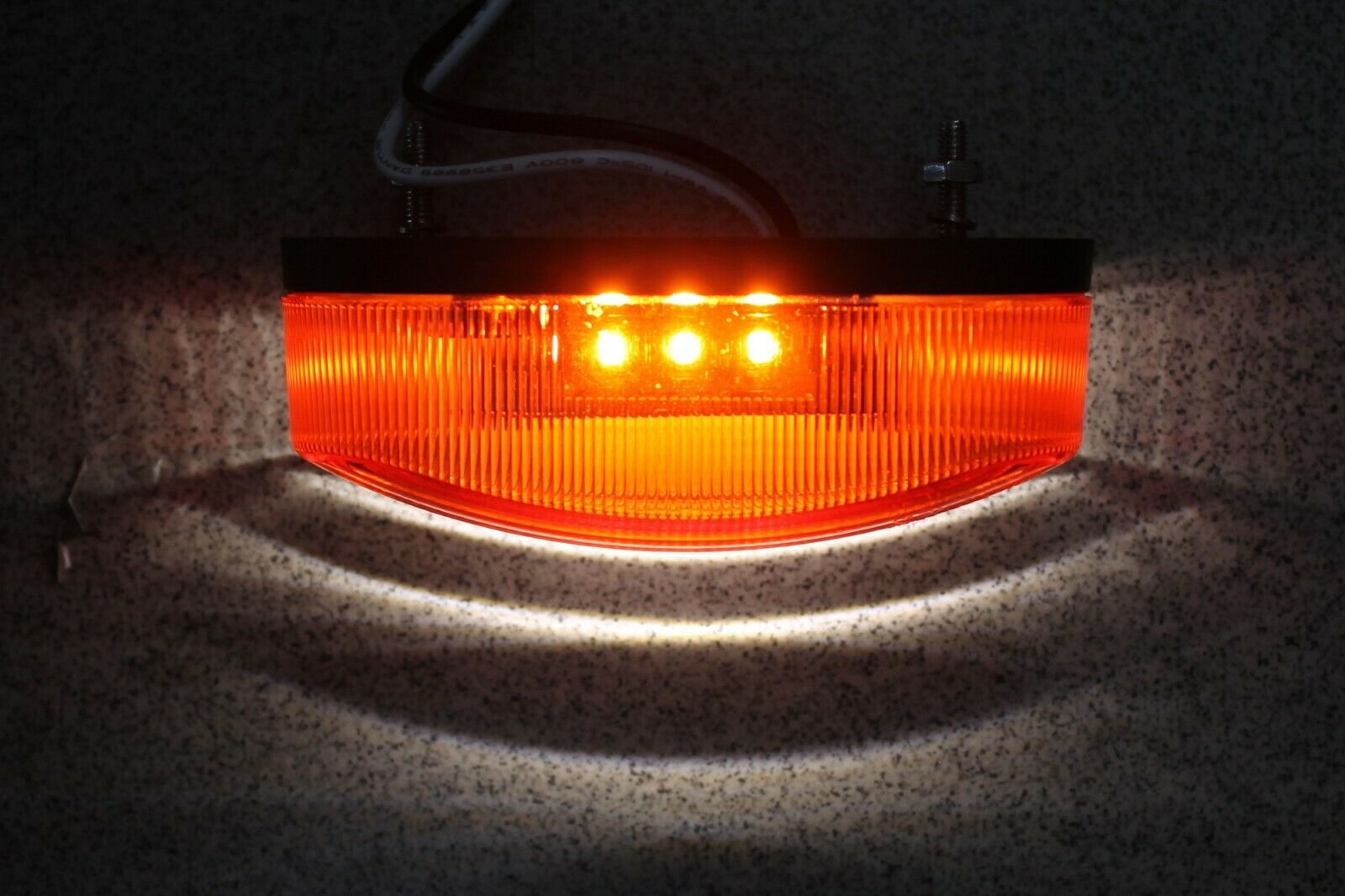 LED Диоднa Светлинa, Вертикален, Висящ Монтаж , Предна, Задна, ЛЕД Лампа, Бяло, Червено, 6 Диода, 12V/24V E-Mark