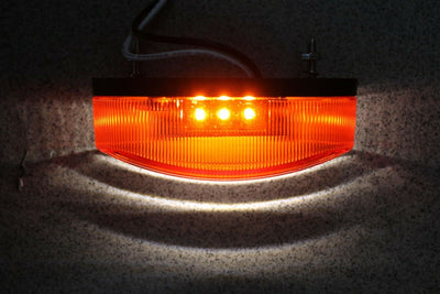 LED Диоднa Светлинa, Вертикален, Висящ Монтаж , Предна, Задна, ЛЕД Лампа, Бяло, Червено, 6 Диода, 12V/24V E-Mark