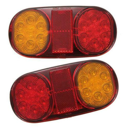 LED Лед Диоден Стоп, 12V, 160мм x 80мм, За Камион, Ремарке, Бус, Е11