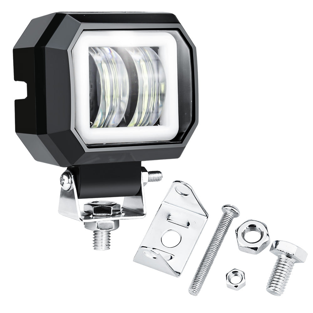 7D LED Халоген 7.6см Диодна Работна Лампа Диоден Фар Прожектор Задна Светлина 20W 1000lm 12V/24V