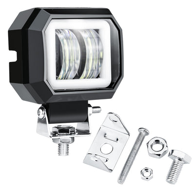 7D LED Халоген 7.6см Диодна Работна Лампа Диоден Фар Прожектор Задна Светлина 20W 1000lm 12V/24V