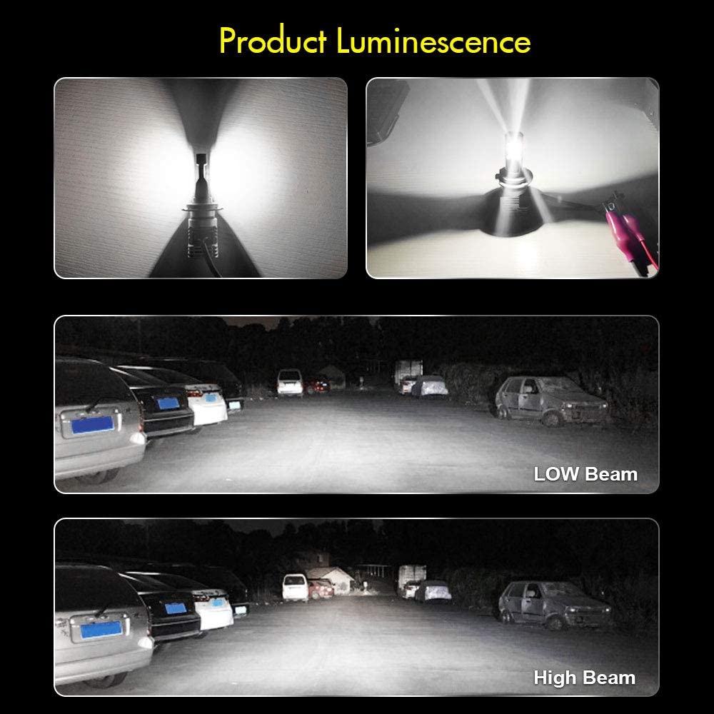 Комплект Умалени Мини Лед Led Диодни Крушки М3 H4 Х4 12V 24V 50W 5000lm за Трактори Мотоциклети Мотори Автомобили