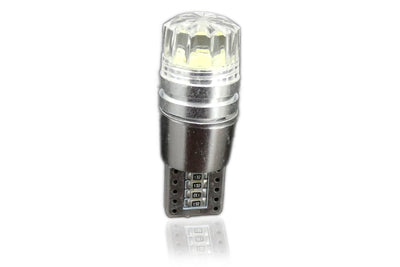 LED Лед Диоднa Крушкa За Габарит, Т10 W5W, COB 8-Core, 12V , Canbus - Error free , Без грешки, Бяла и Синя Светлина