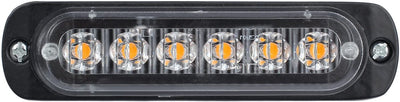 6 Led Аварийна Лампа, Жълта Блиц Светлина, Мигаща, 4 Броя с Контролер, 8 Режима На Работа, 12V