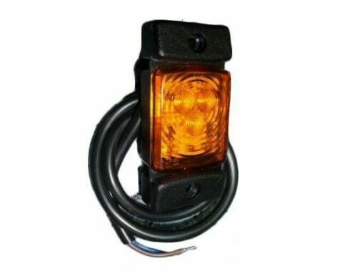 LED Светодиоден Габарит, Маркер, Токос, Жълт, Оранжев, Е-Mark, 3 LED, 12V-24V, 7.3 см