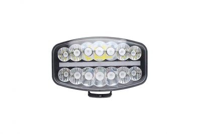 80W LED Лед Фар Халоген, Три Функции, Неон ефект, Neon 24,5см x 13,9см, 4100lm, 12V - 24V, E-Mark Подходящ За DAF MAN Scania Volvo и др.