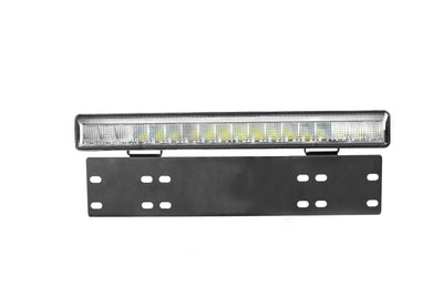 38см LED Лед Бар Със Стойка За Номер С Три Функции 55W, 4768lm, 12V - 24V E-Mark Подходящ За Автомобил, Бус, Камион, Селскостопански машини, Трактор, Комбайн, Агро Техника, Сеялка, Пръскачка, Джип, 4X4, Offroad, SUV