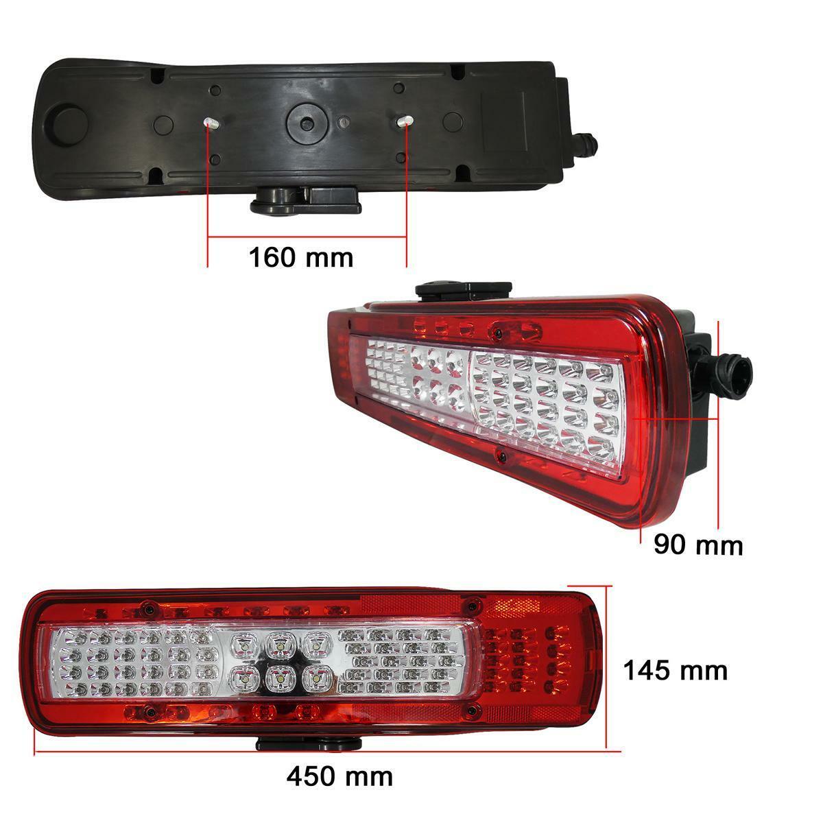 Комплект LED Лед Стопове Диодни със Светлина За Номер, Зумер Заден Ход, 24V, За Волво Volvo FH4 2013+