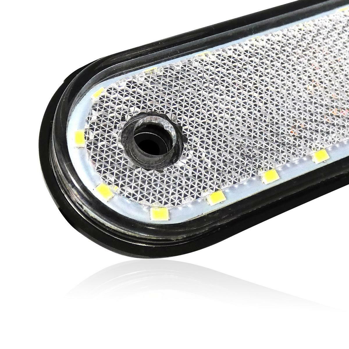 LED Диоден Габарит, Маркер, Токос, Бял, Червен, Жълт, Маркер, 20 Диода, 12V - 24V за камион бус, ван, каравана, платформа, кемпер