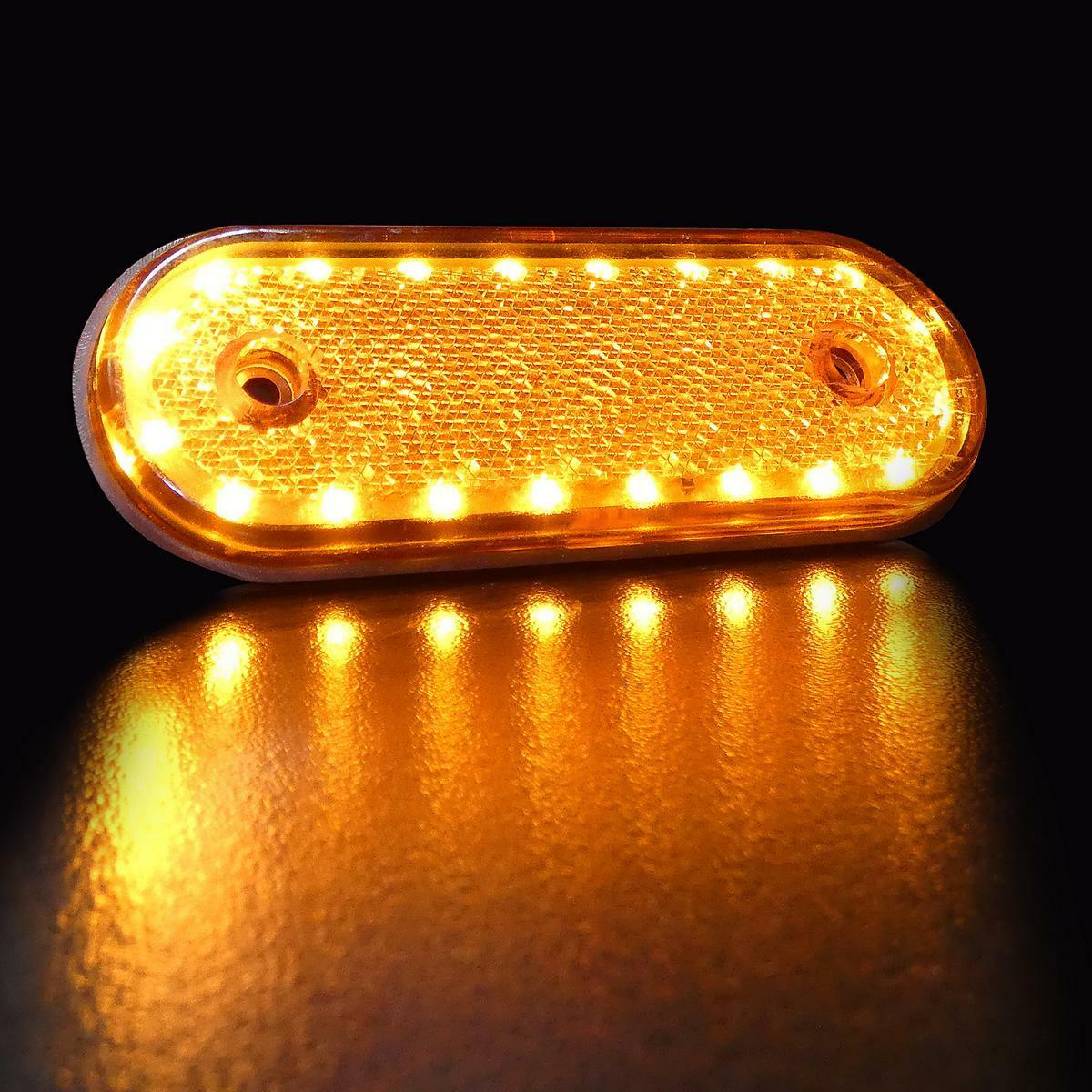 LED Диоден Габарит Със Стойка, Червен или Жълт Цвят, Маркер, 20 Диода, 12V - 24V