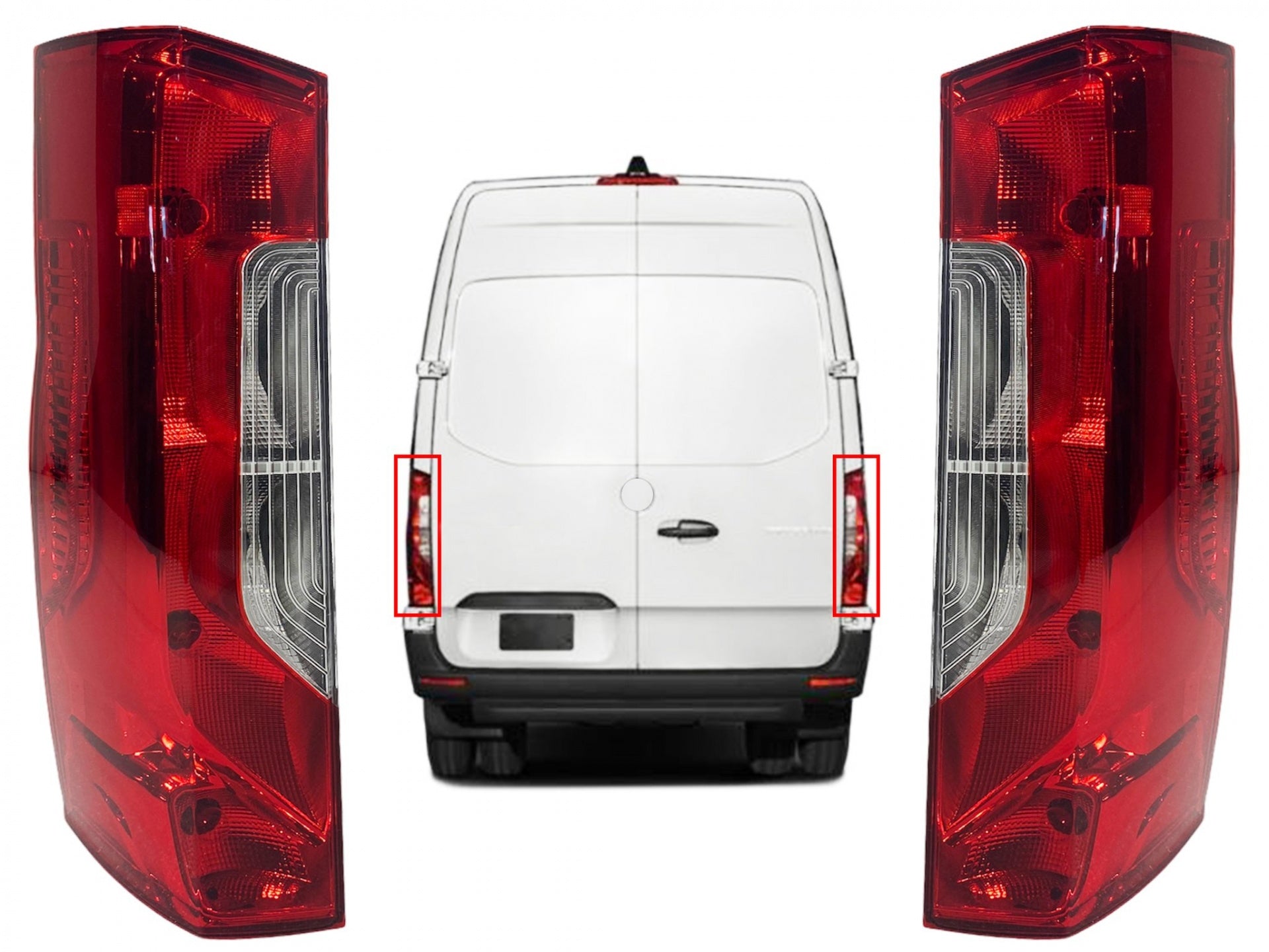 Комплект Ляв Десен Стопове Стоп За Мерцедес Mercedes Спринтер Sprinter W907 W710 2018+