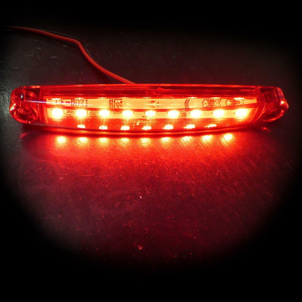 1 брой ЛЕД LED Червен Диоден Маркер Габарит Токос със 9 светодиода за камион ремарке бус ван каравана платформа 24V