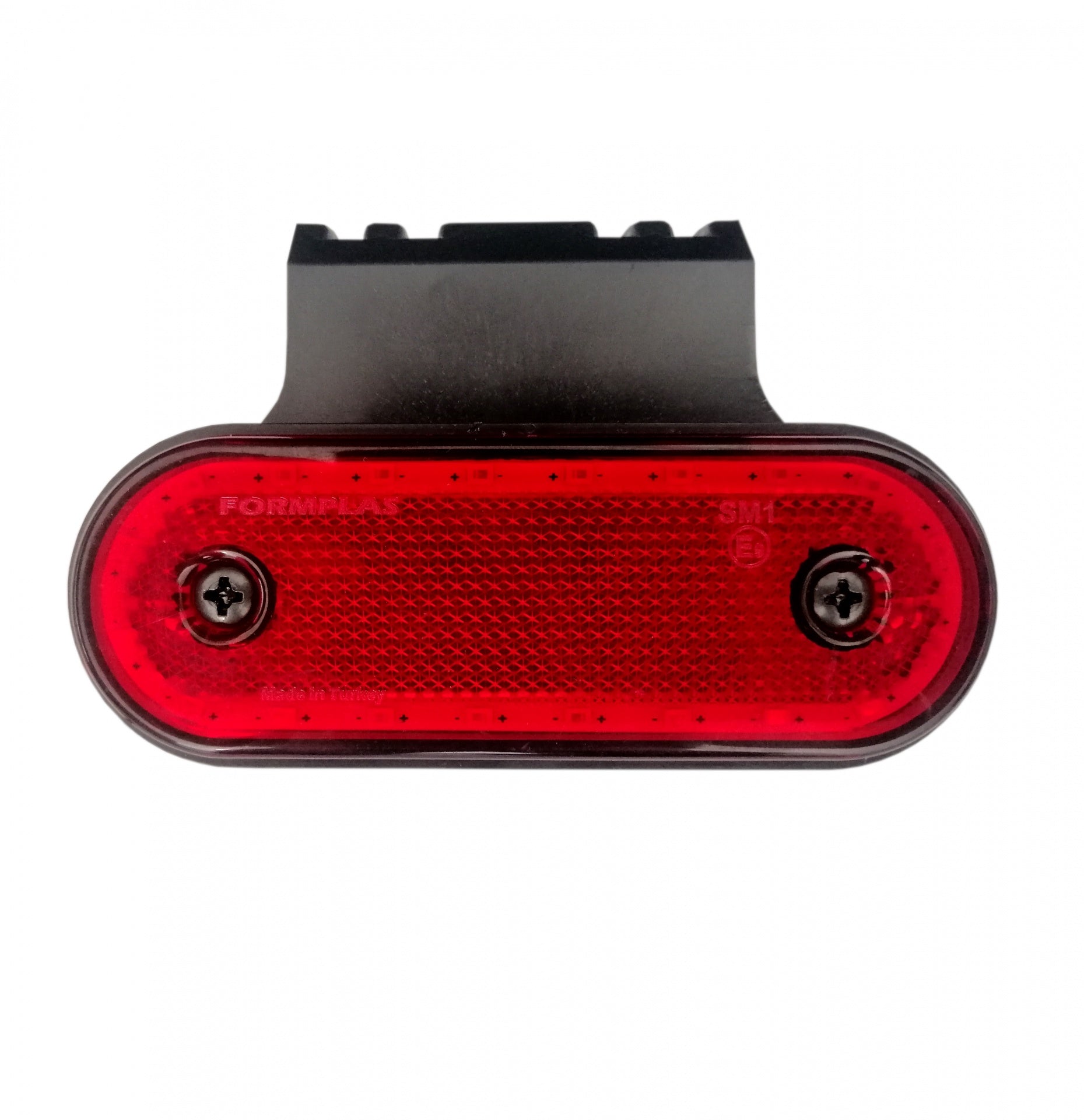 LED Диоден Габарит, Маркер, Токос Със Стойка, Червен, 20 Диода, 12V - 24V За Камион, Бус, Ван, Ремарке, Каравана, Платформа