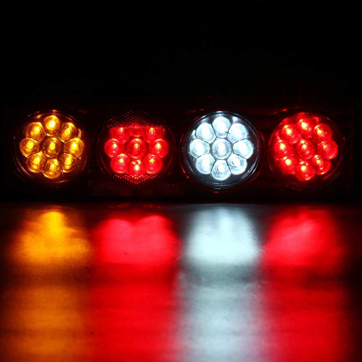 Комплект LED стопове мигач задна светлина 12V за камион, бус, ТИР, ремарке