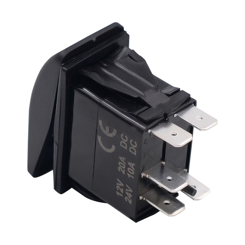 Копче, Бутон, За Вграждане, за LED Лед Бар, Халоген, Задни Светлини, 12V - 24V, Надпис  REAR LIGHTS , Синя Светлина