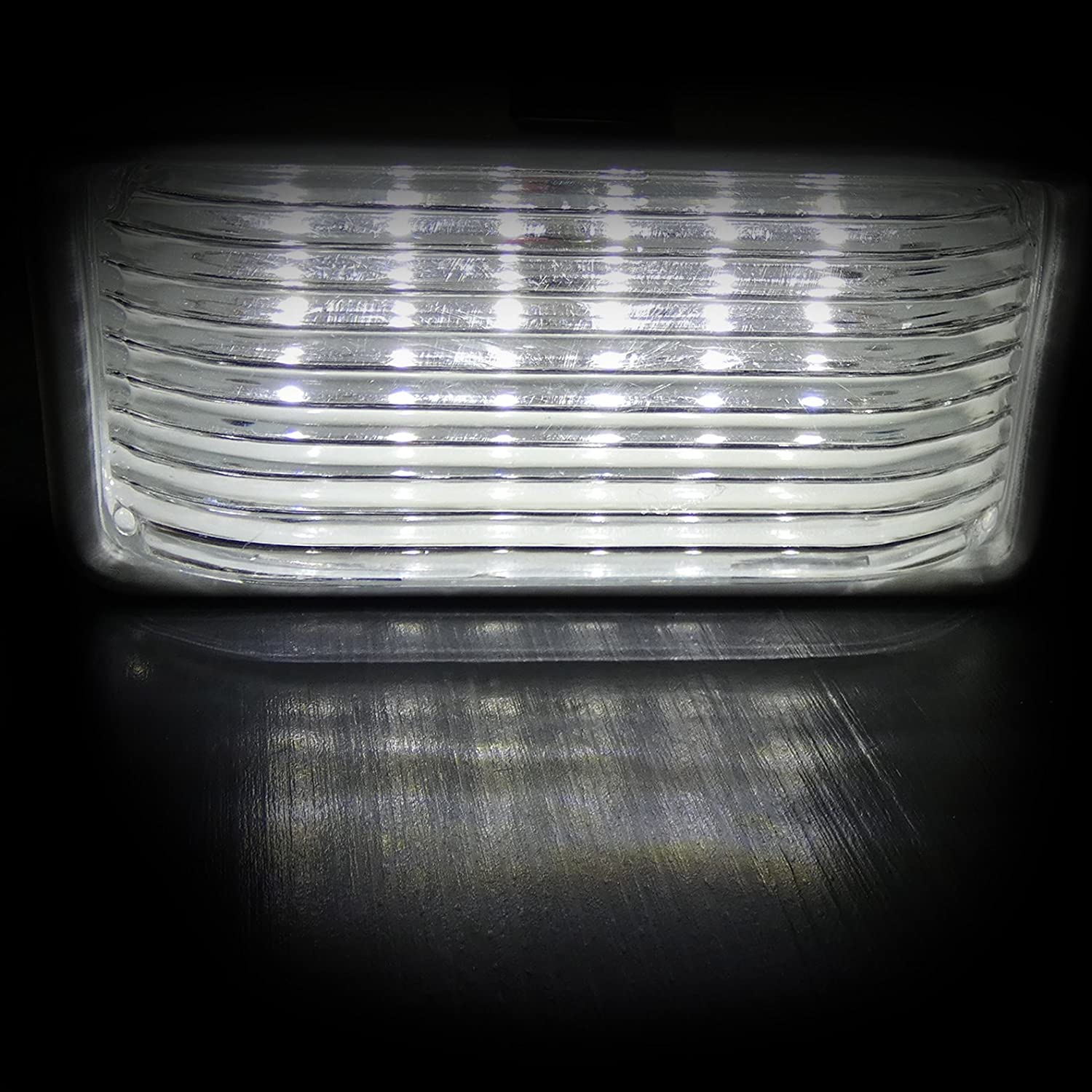 1 брой LED Интериорна Вътрешна Лампа Плафон Таван Правоъгълна12V За Кола Камион Бус Каравана Кемпер