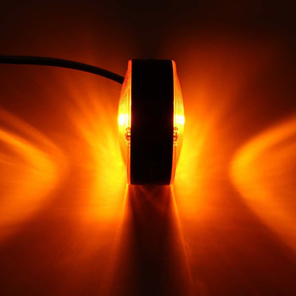 Комплект от 2 броя ЛЕД LED габарити за огледала ОБЕЦИ за камион 12-24V Scania Сканиа Volvo Волво MAN МАН DAF ДАФ Mercedes Мерцедес в оранжево